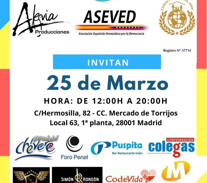 Jornada benéfica en Madrid de #UnaMedicinaPorVenezuela