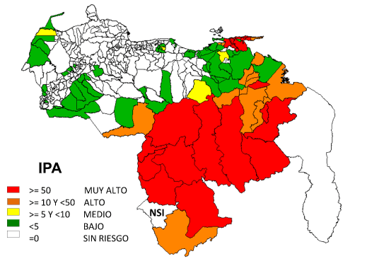 Venezuela registra 184.225 casos de malaria hasta julio