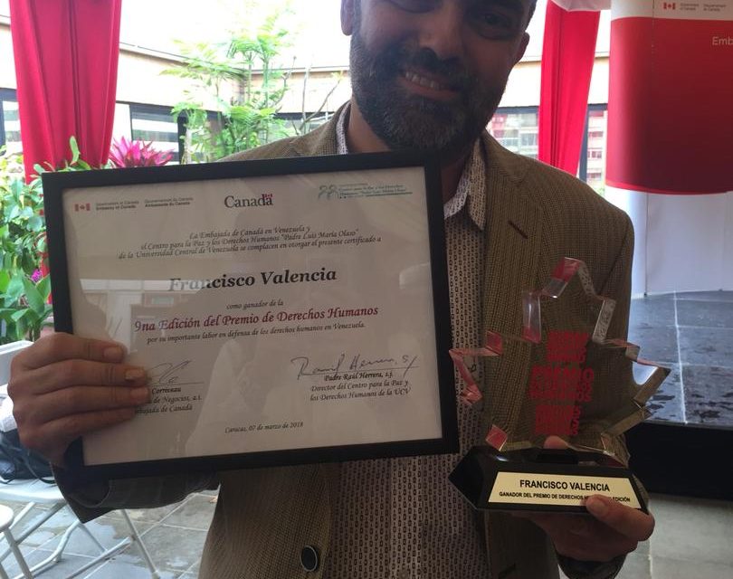 Valencia dedica premio de DDHH a quienes lucharon por el derecho a la vida y ahora no nos acompañan