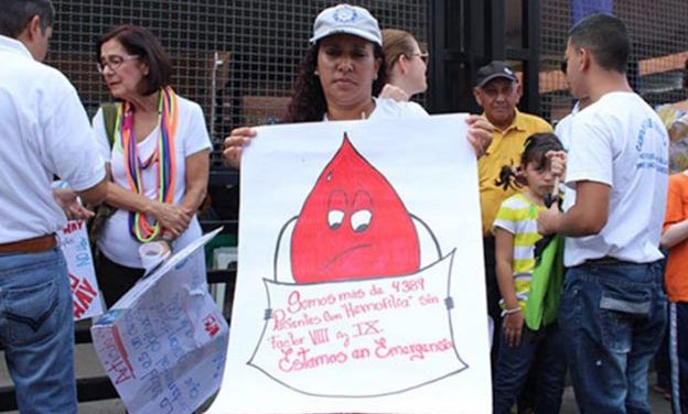 La vida de 272 personas con hemofilia peligra en Venezuela ante escasez de factores de coagulación