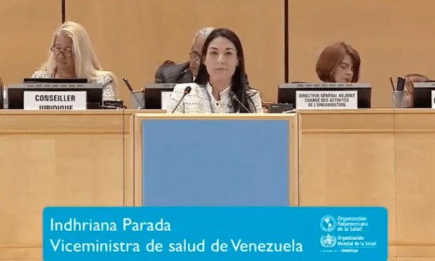 Viceministra de Salud miente sobre la emergencia humanitaria en la Asamblea Mundial de la Salud